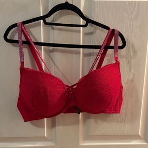 Torrid Elegant Red Lace Bra